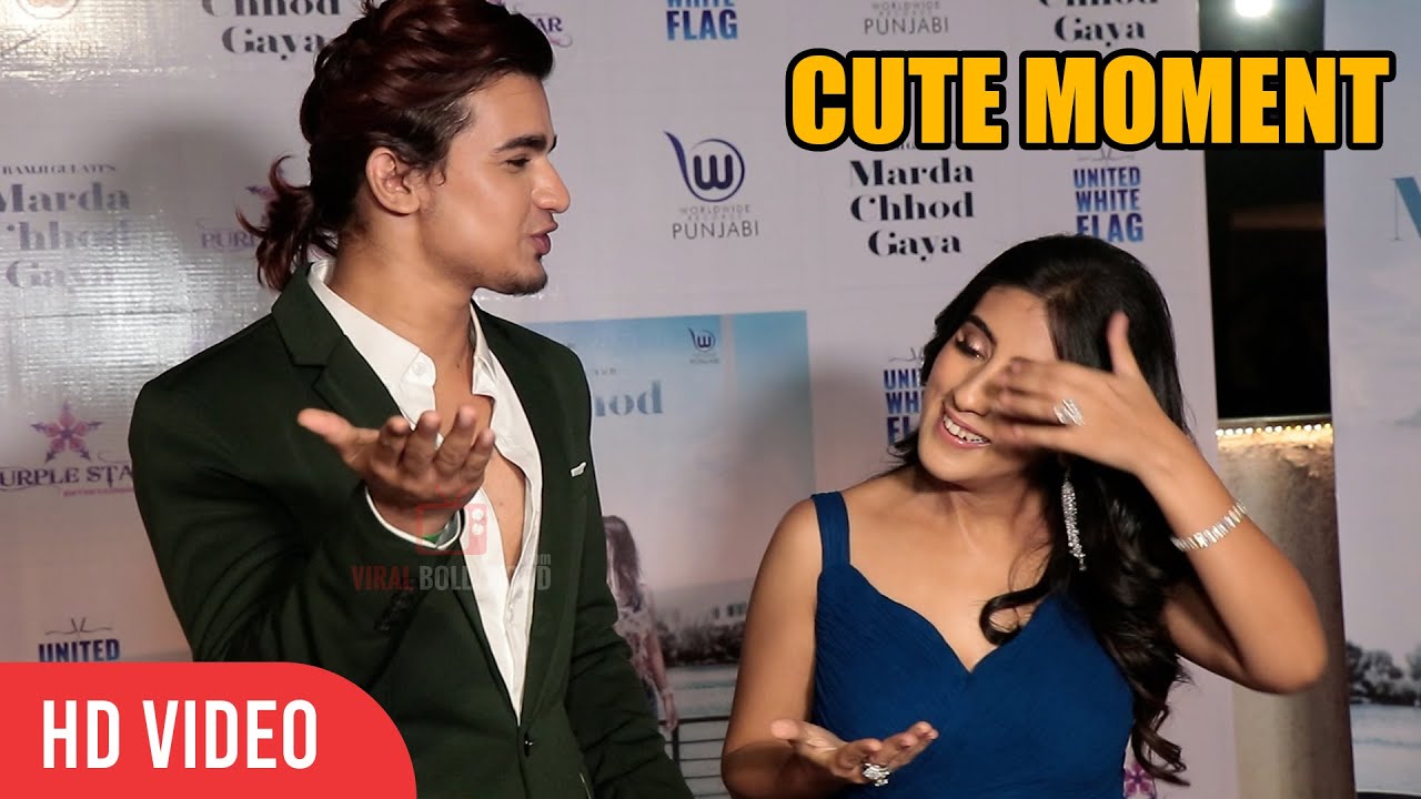 Vishal Pandey and Sameeksha Sud CUTE Moment at MARDA CHHOD GAYA Song Launch