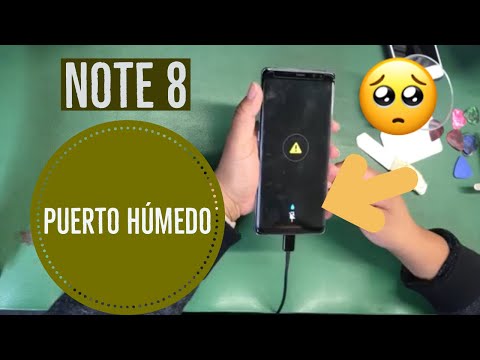 note 8 puerto detecta humedad