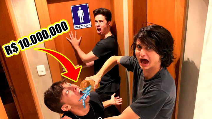 O ULTIMO A IR NO BANHEIRO GANHA R$10.000 REAIS!! - BEBEU 10 LITROS DE ÁGUA!!
