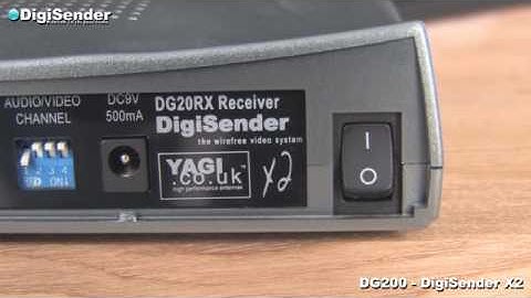 DigiSender DG200-X2 Twin Input Scart/Phono 2.4Ghz Wireless Video Sender Installation Guide