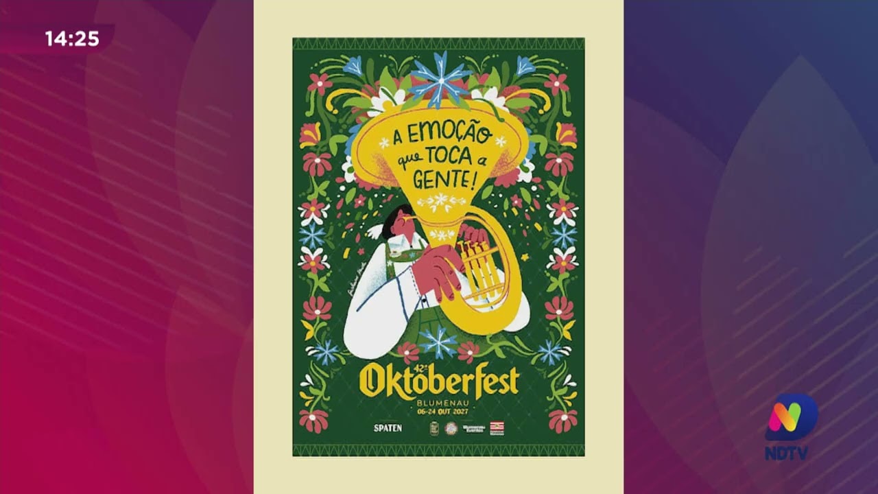 Confira o cartaz da 42° Oktoberfest Blumenau
