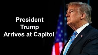 President Trump Arrives at U.S. Capitol for House Republican Conference