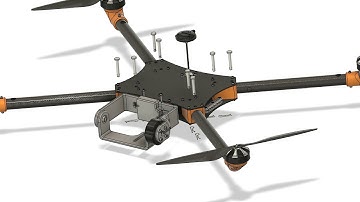 Collapsible Drone Assembly Animation