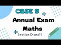 CBSE 9|Maths Annual Exam|Sample Question Paper Solution -Part 2|Full Marks Strategies