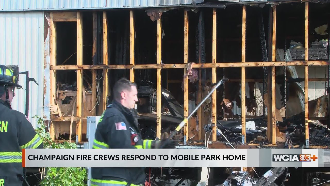 Trailer home catches fire in Champaign; homeowner suspicious of cause ...