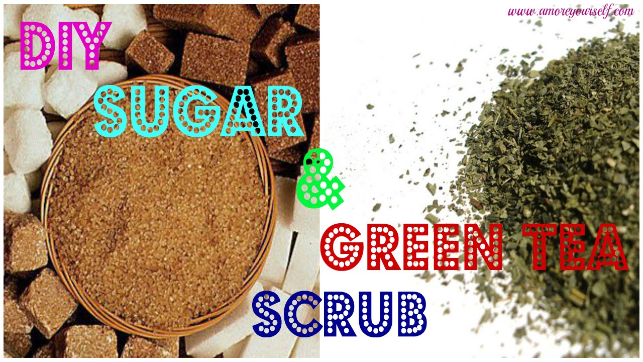 DIY SUGAR & GREEN TEA SCRUB + MASK YouTube