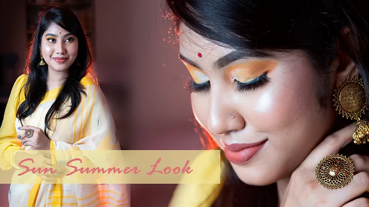 How to: Yellow cut crease | Sun Summer makeup || P...