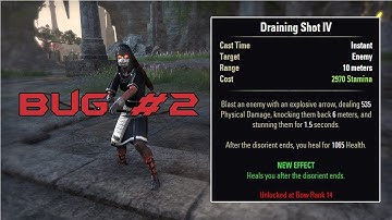 Draining Shot - Bug #2 - Elder Scrolls Online: Clockwork City