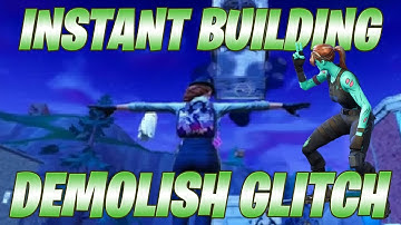 Destroy any building with 40 mats | Fortnite Instant Building Demolish Glitch ***PATCHED***