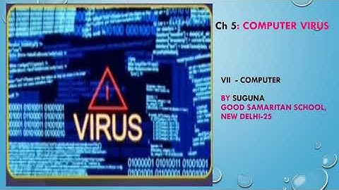 Computer-Class7-Ch 5- Computer Virus(Part 1) 17.8.20