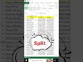 Split Screen in Excel Using View Tab 🔥 | View Tab Split Option Explained (Shorts) #excel