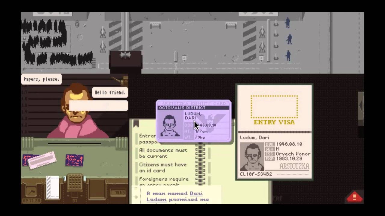 Карта papers please для маппинга