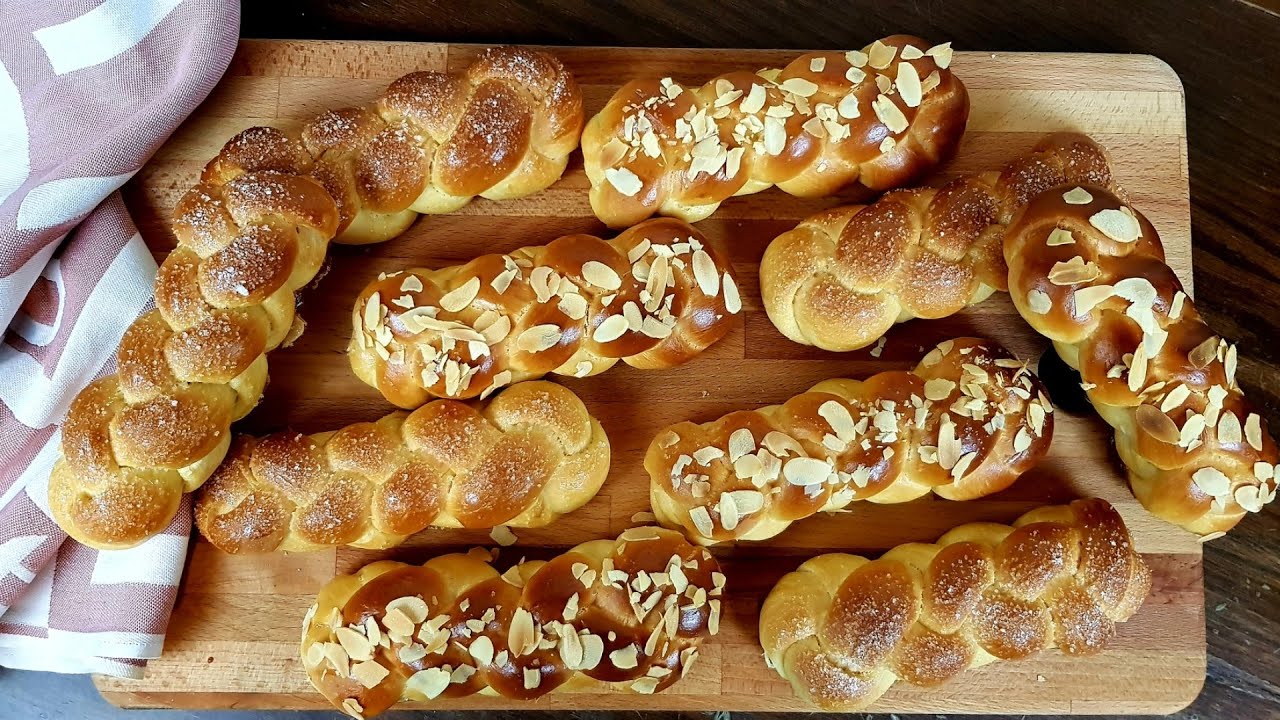 Tsoureki   بريوش يونانى او شوريك شم النسيم