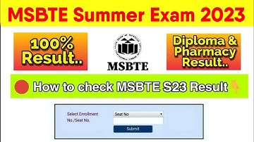 MSBTE Result Summer 2023 Date😱MSBTE New Updates Today MSBTE News