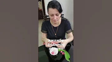 Водяное ЯБЛОКО джамбу что за фрукт такой #индия #экзотика #фрукты