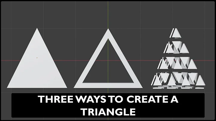 Three ways to Create a Triangle in Blender