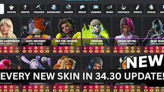 EVERY NEW FORTNITE LEAKED SKINS ARE INSANE IN 34.30 SABRINA CARPENTER UPDATE! CHAPTER 6 SEASON 2