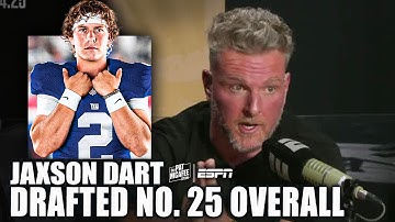 The Giants TRADE UP to No. 25 & select Jaxson Dart | Pat McAfee Draft Spectacular