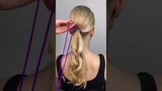 تسريحة شعر الترند الجديدة😍 طريقة عمل تسريحة الخيوط ✨