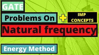 Energy Method Problems |  Mechanical Vibration (All Gate Pr.Yr. Questions)| Mechanical Engg| GATE