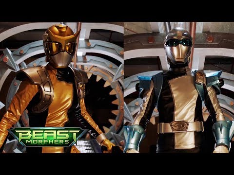 Beast Morphers - Chosen Gold and Silver Rangers | First Morph and Battle | Power Rangers Official