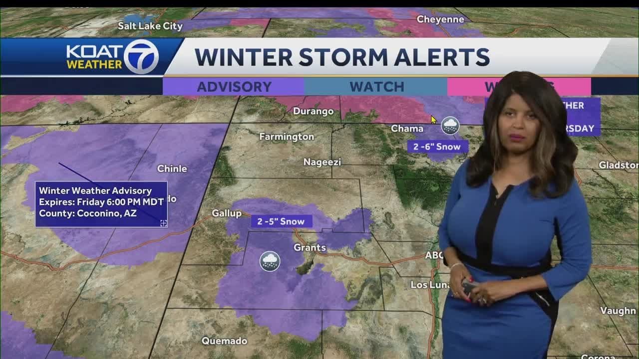 Calm until winter weather pattern moves in to New Mexico - YouTube