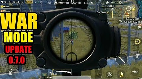 FIRST TIME PLAYING WAR MODE | PUBG Mobile Global Update Version 0.7.0