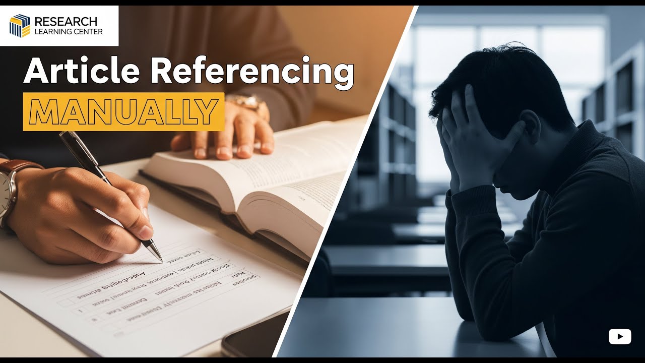 Article referencing manually - YouTube