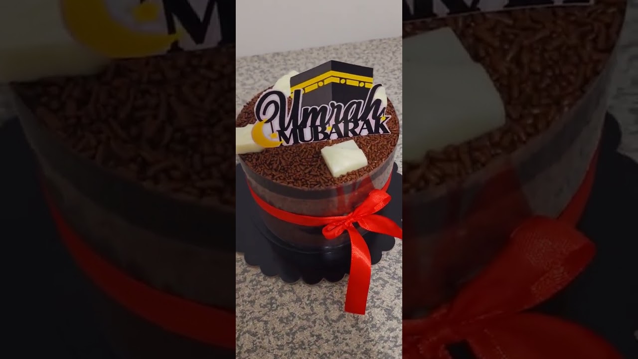 Umrah Mubarak cake for all the chocolate cake lovers and all the chocolate lovers
