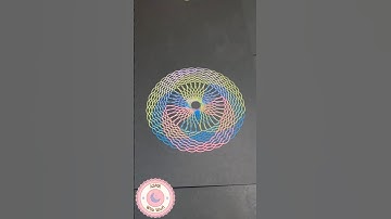 Comment all the colors you see! 👇🎨🔥 #spirograph #asmr #satisfying #shorts #relaxing #art #usa