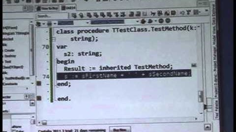 ITDevCon 2011 - Primož Gabrijelčič - Refactoring in (and out of) Delphi - Parte 2