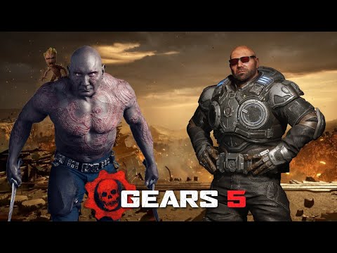 Video: Dave Bautista Dari Guardians Of The Galaxy Dapat Dimainkan Di Gears 5