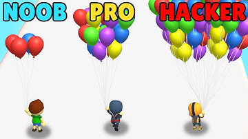 NOOB vs PRO vs HACKER in Balloon Boy 3D