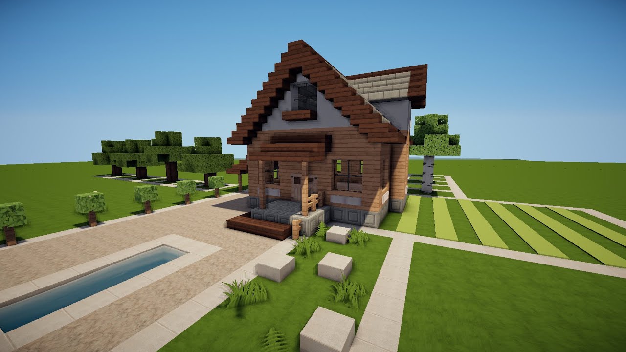 HAUS in MINECRAFT bauen TUTORIAL HAUS 179 - YouTube