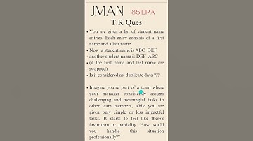 JMAN On-Campus Placement 2025 | Complete Pattern + Interview Questions | 8.5 LPA Package Breakdown