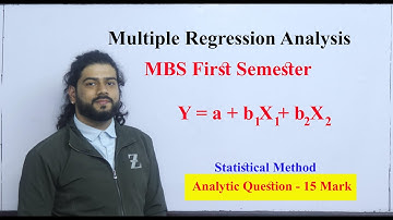 Multiple Regression Equation TU MBS MBA MPA Statistics Class Exam Question Solution in Nepali