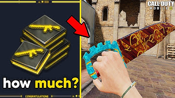 How Much Elite Tokens To Get Free Assault Knife - Sunken Ace In Codm Cod Mobile 2025