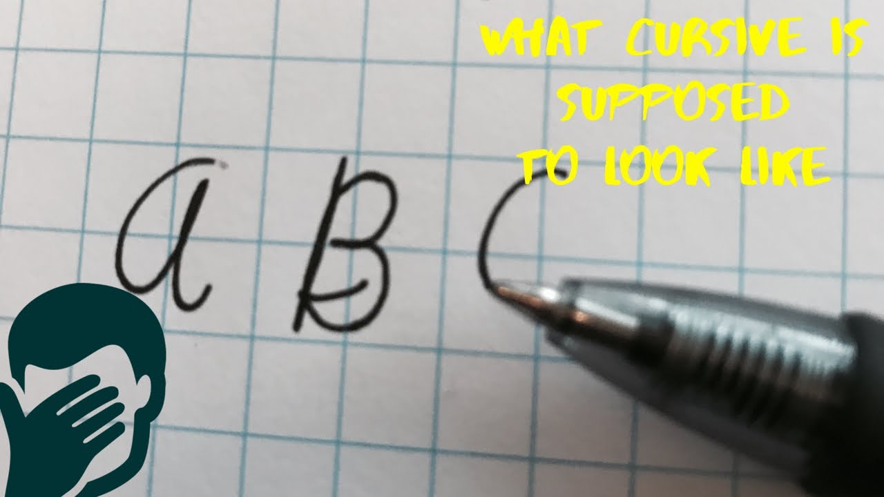 What Cursive is Supposed to Look Like - YouTube