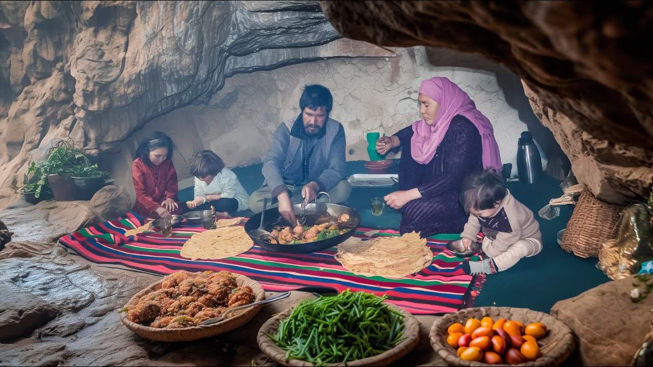 CAVE MEATBALLS: Afghan Family Cooks Feast in Total Darkness