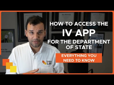 How to Access the IV DS-260 App on CEAC