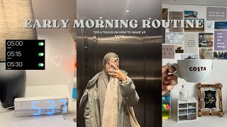 Muslimah Productive Morning Routine| how I wake up early, morning habits