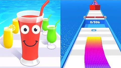 Juice Runner Vs Canvas Run New Satisfying Fun Mobile Gameplay All Levels Android Ios
