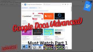 (Old) Google Docs: Advanced Formatting and Layout Techniques