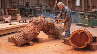 Let's Explore: The Unbelievable Art of Bending Thin Wood | An Old Man's Curved Table!