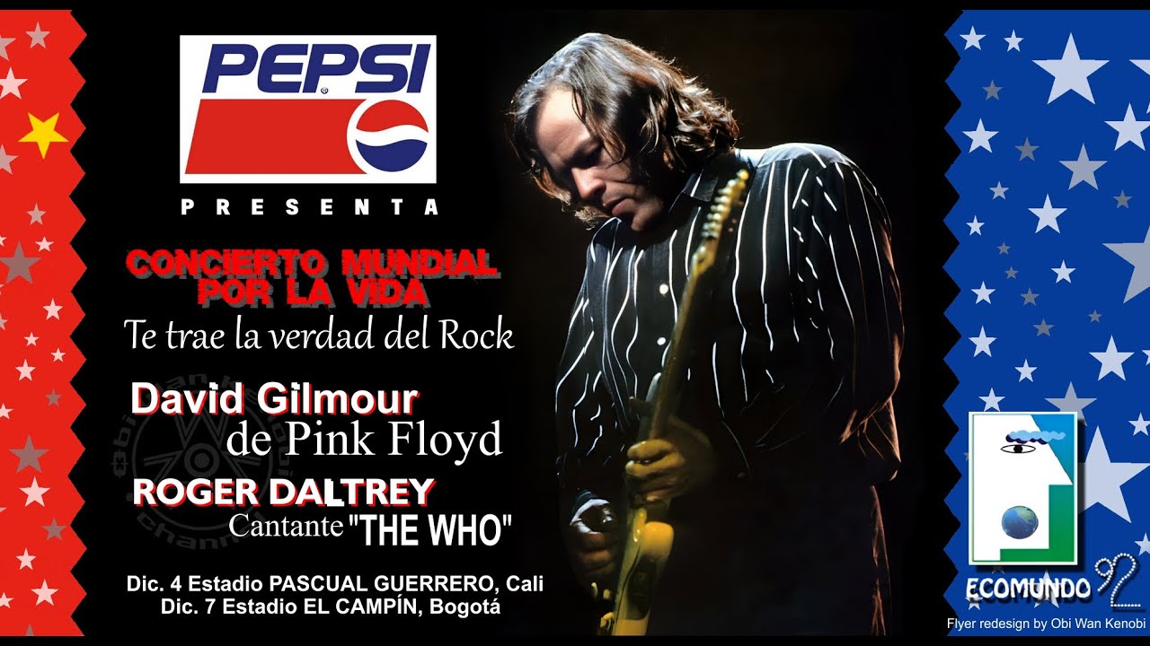 David Gilmour with Roger Daltrey - Live Cali, Colombia | December 4th, 1992  | FULL SHOW &amp; EXTRAS