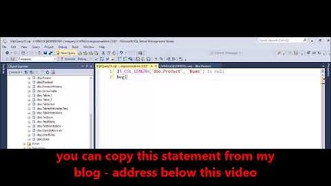 MSSQL -  Check if column exists -  add column if it doesn