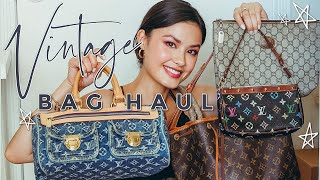 VINTAGE DESIGNER HANDBAG HAUL | Thrifting Louis Vuitton, Dior and Gucci!