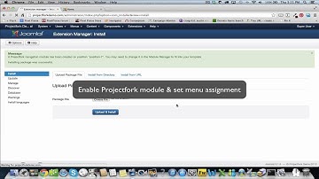 Installing Projectfork 4