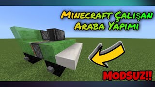 Minecraft Çalışan Araba Yapımı!! - Minecraft Sistemler #12