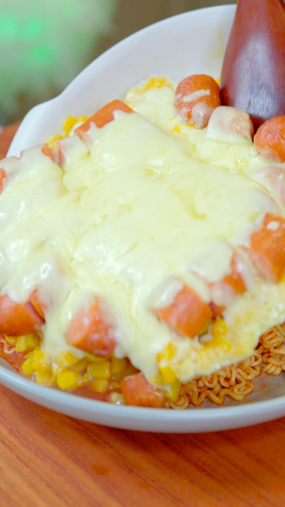 How to make Corn Cheese Spicy Sausage Ramen